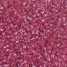 Miyuki delica beads 10/0 - Sparkling dark pink lined crystal DBM-914